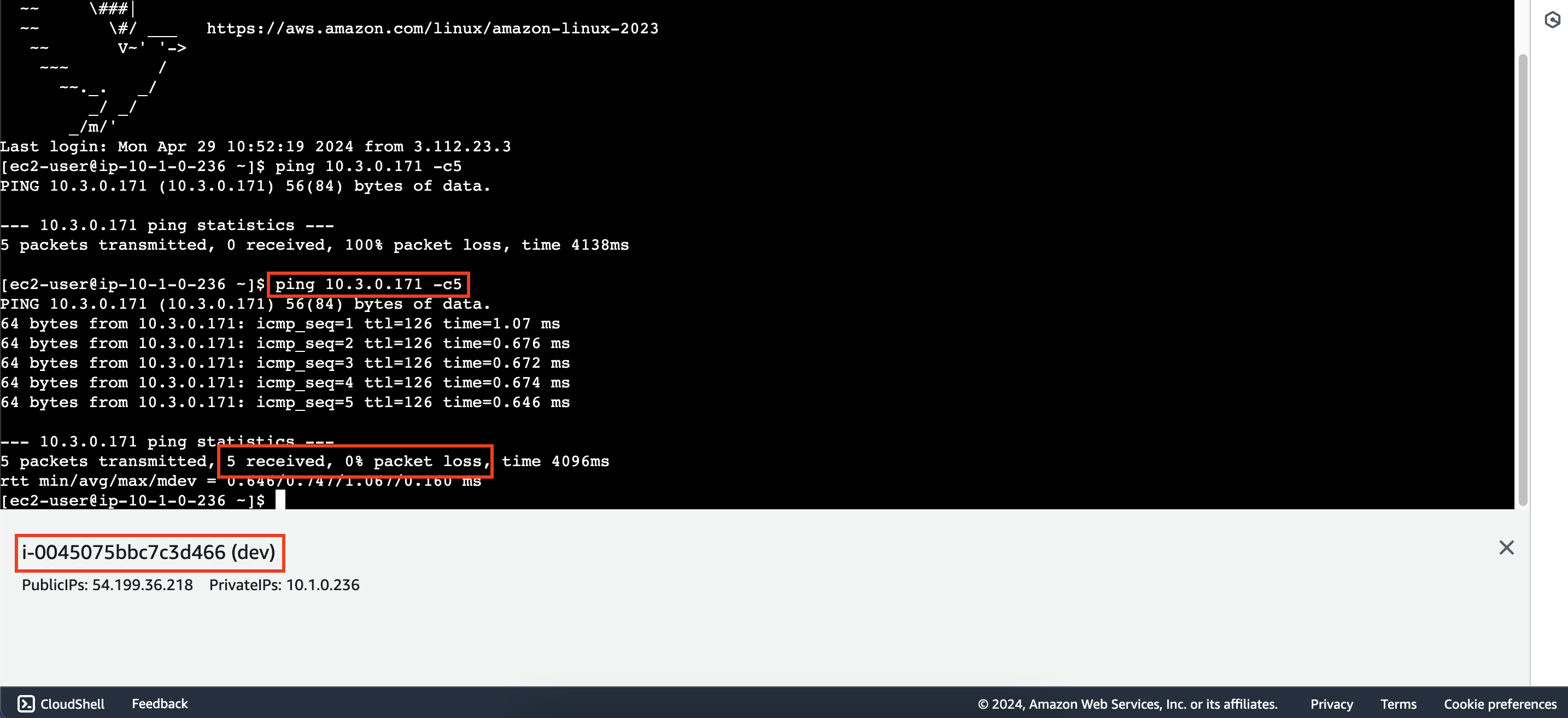 Multiple route tables