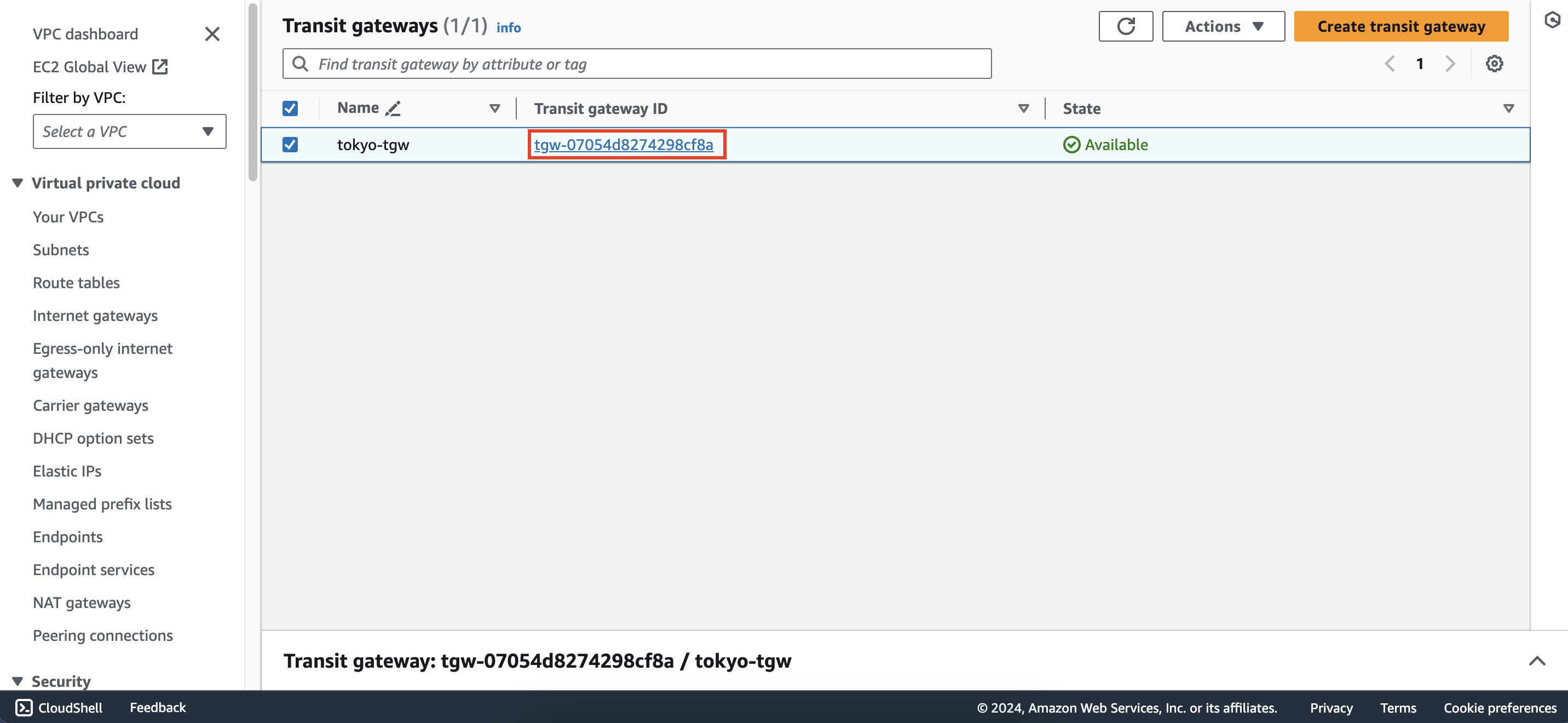 Configure route tables