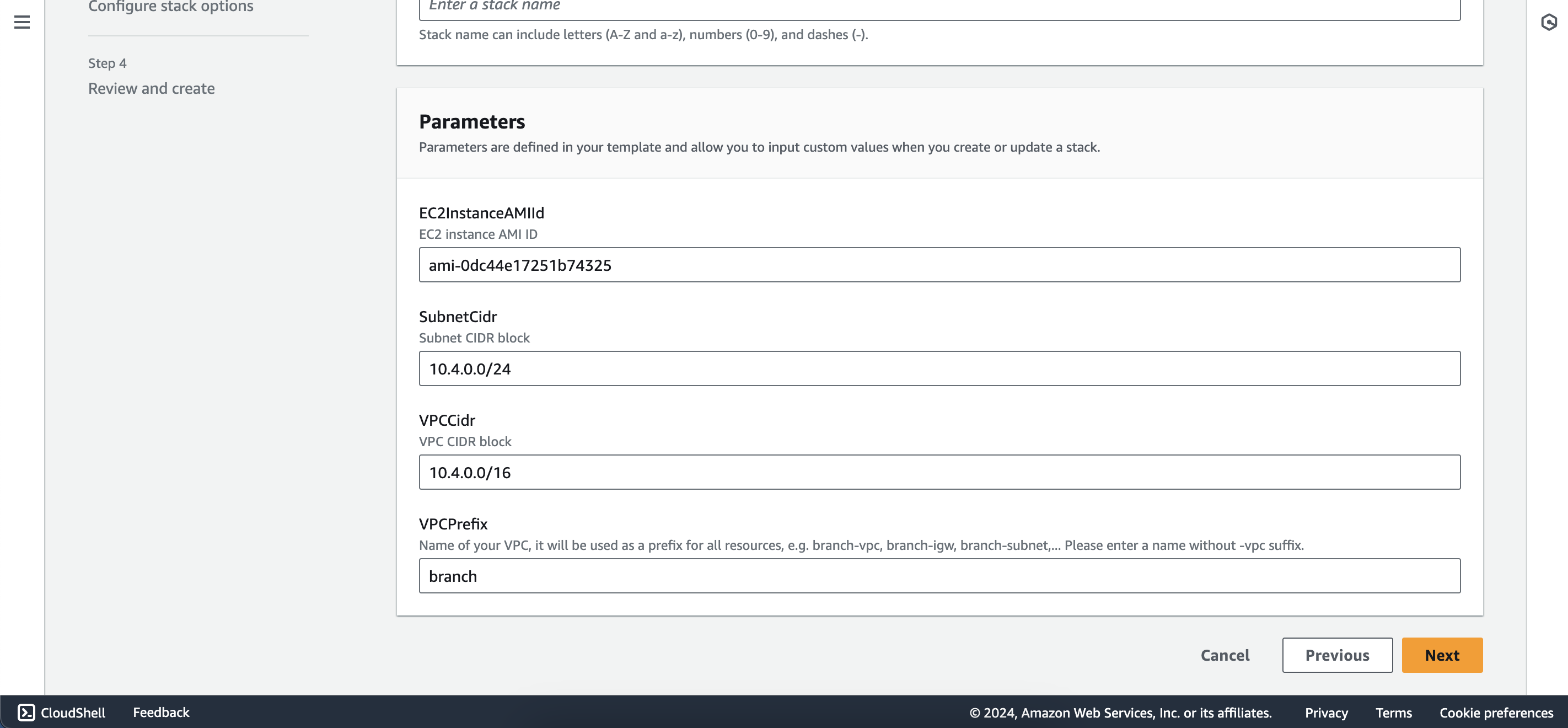 Deploy CloudFormation Stack