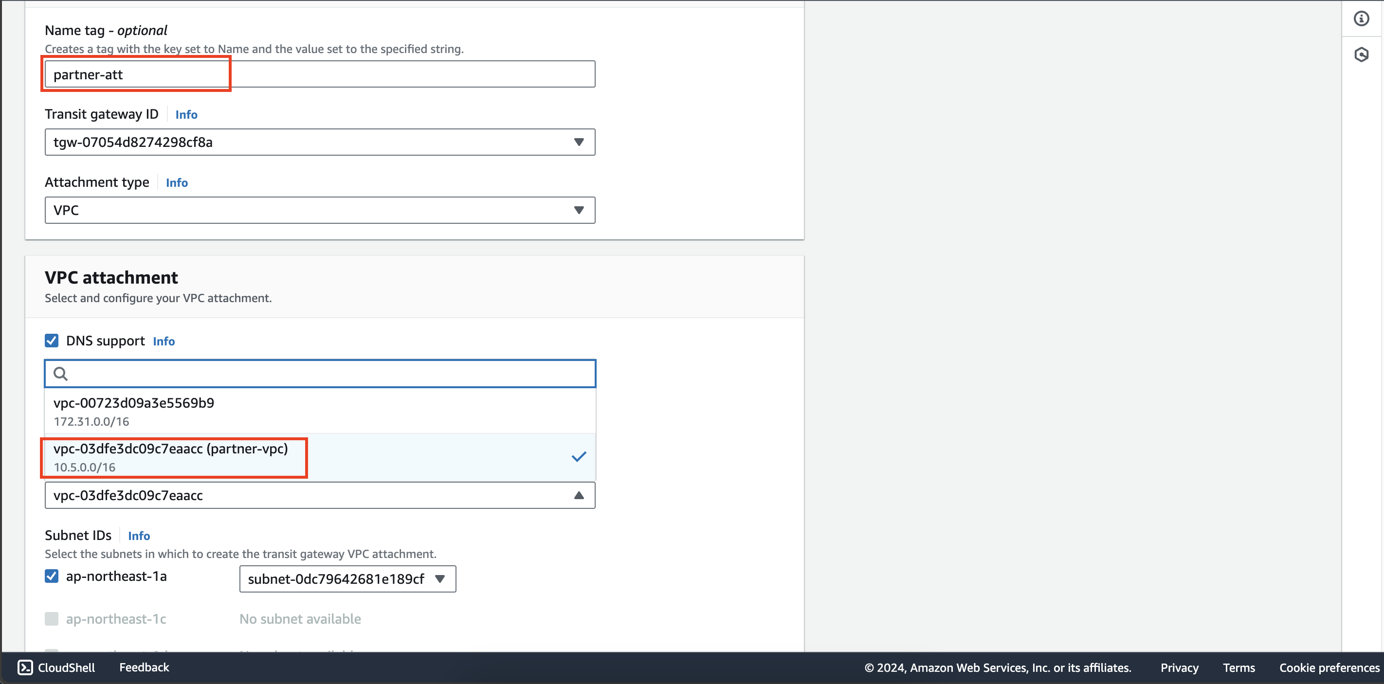 Configure route tables