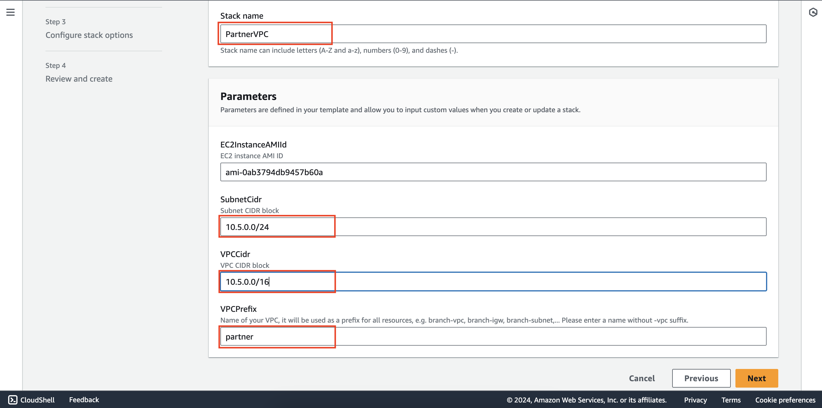 Deploy CloudFormation stack